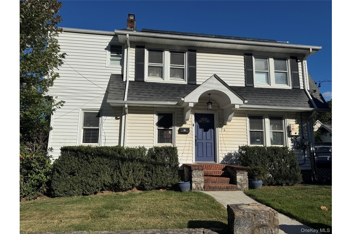 Front view of the home