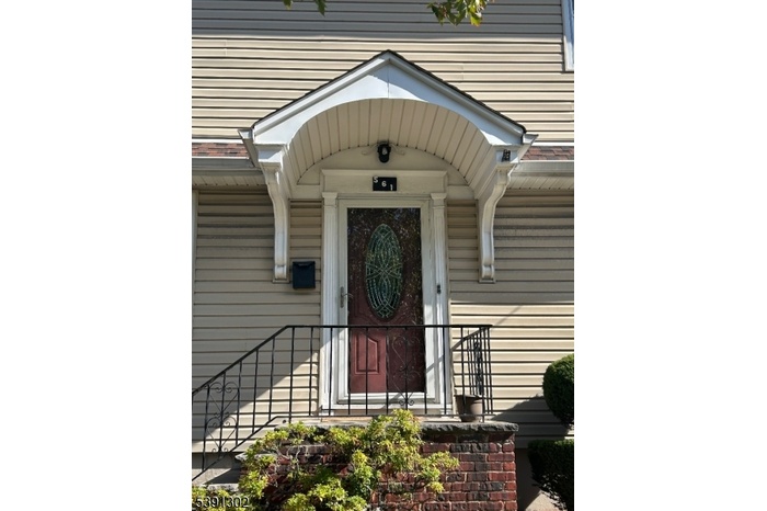 Front stairs and door