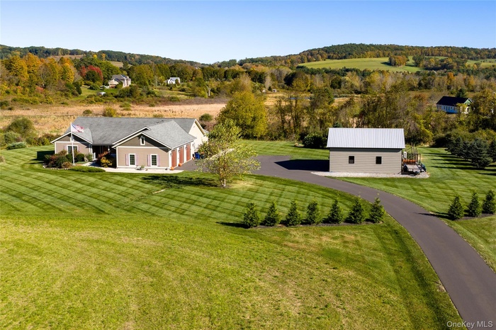 Aerial view of property and surrounding area