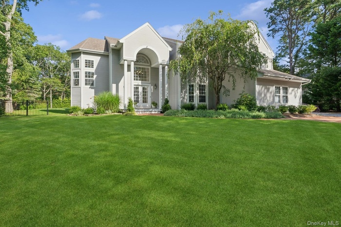 View of front facade with french doors