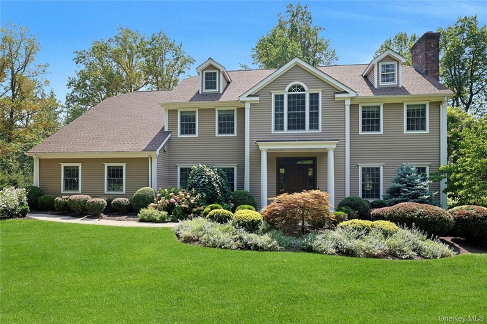 Welcome to 19 Stony Hollow, Chappaqua, a spacious and gracious, modern Colonial  meticulously maintained and updated by original owners, and serenely 