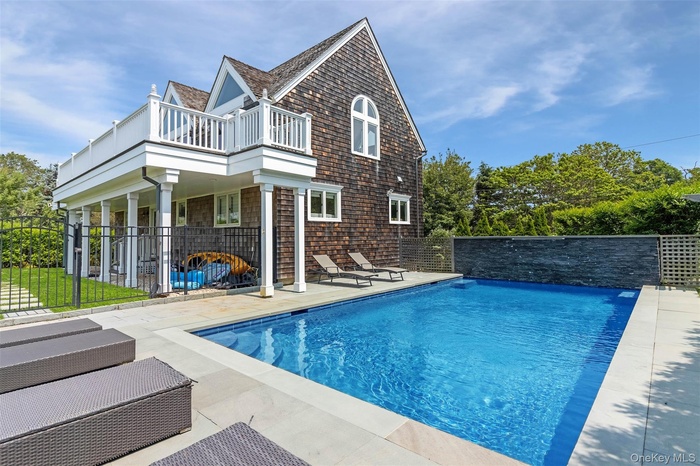 View of pool with a patio