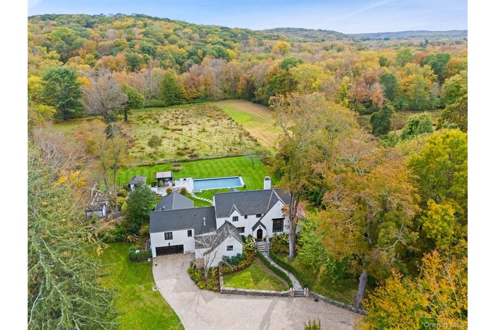 Aerial View of 77 Pound Ridge Road