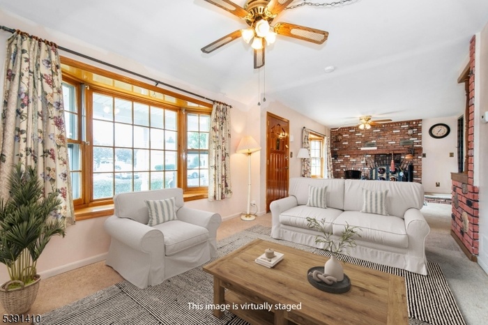 Virtual staging of living room
