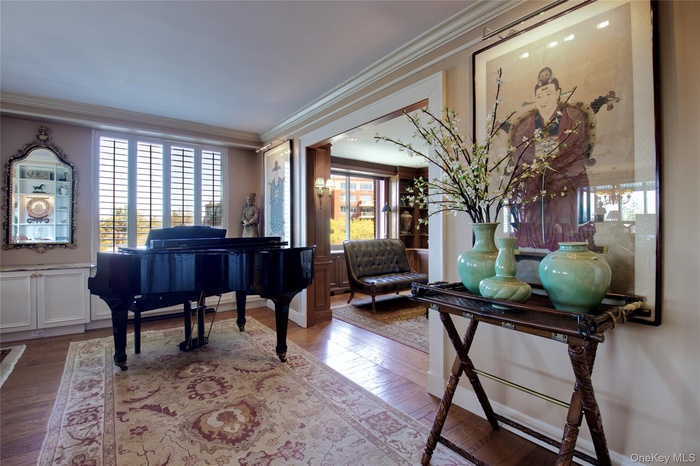 Piano area between living room & den