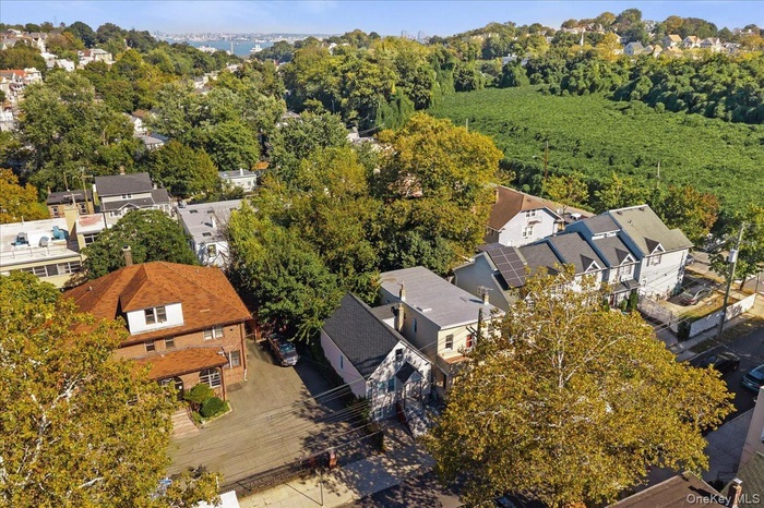 Aerial view of residential area