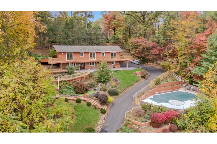 View from above of property