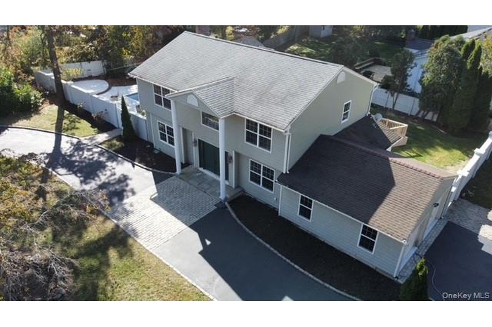 View from above of property
