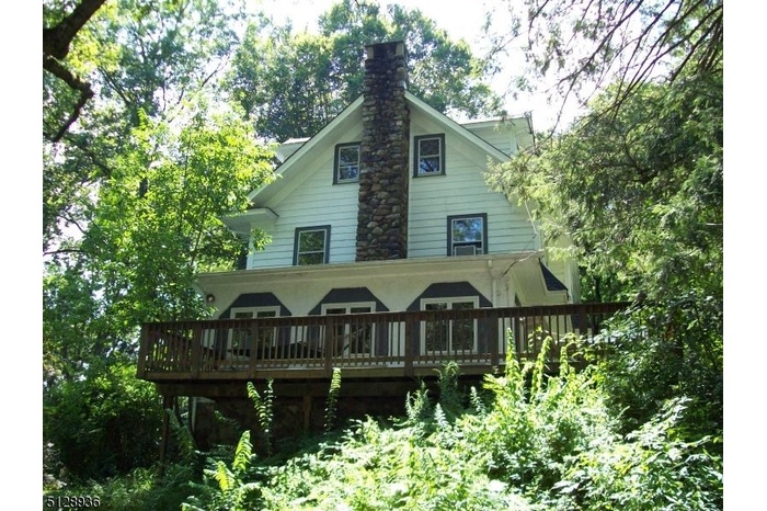 View of deck in summer