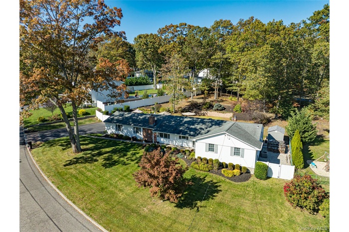 Aerial view of property.