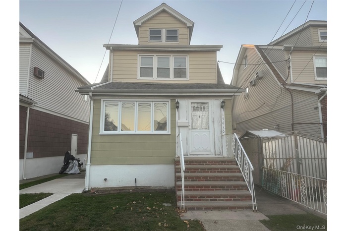 Sun drenched frontal view