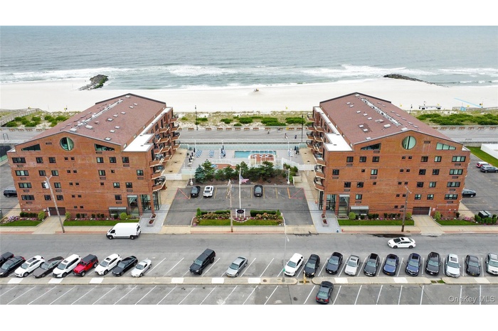 Aerial view of expansive coastline