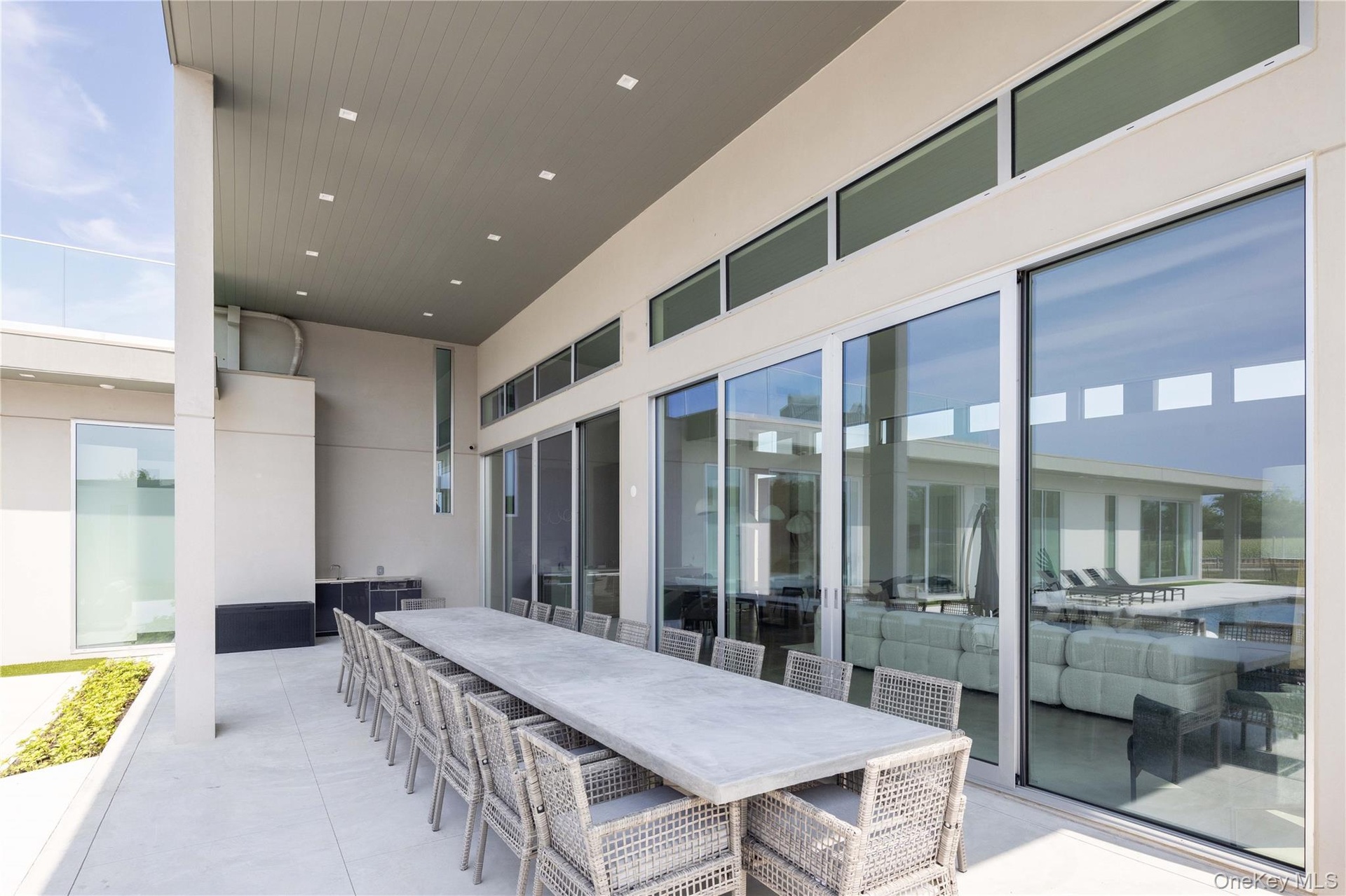 View of patio / terrace with exterior bar