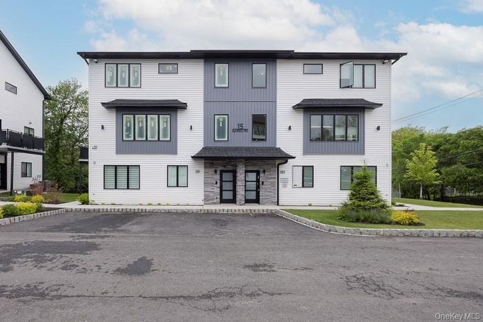 Multi unit property with stone siding