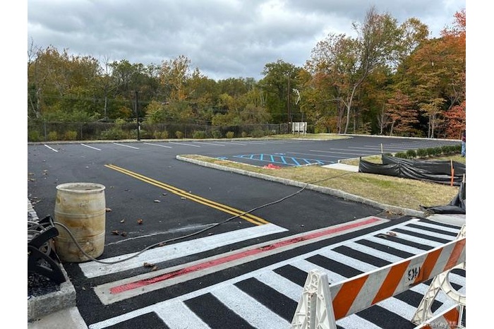 View of uncovered parking lot