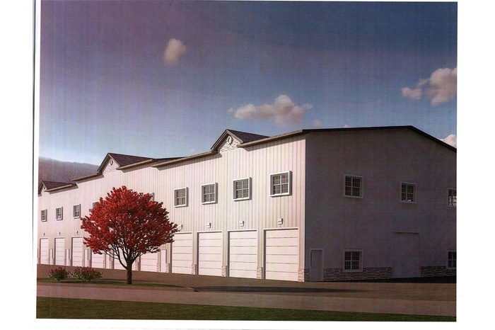 View of home's exterior with an attached garage