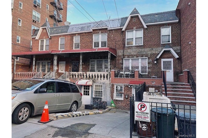 Multi unit property featuring brick siding