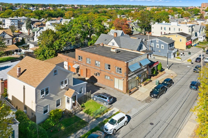 Aerial view of residential area
