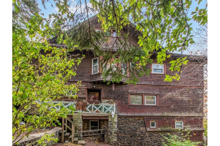 Side view of property