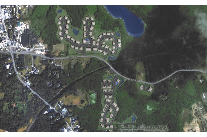 Aerial view of property's location