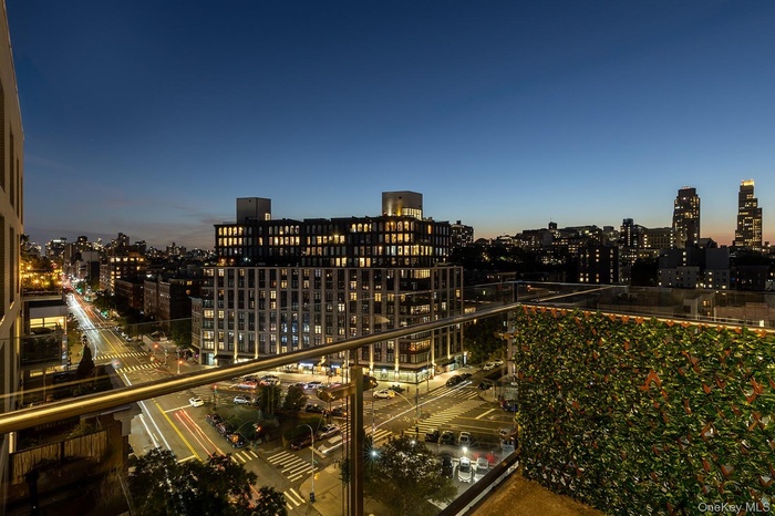 Twilight view from balcony