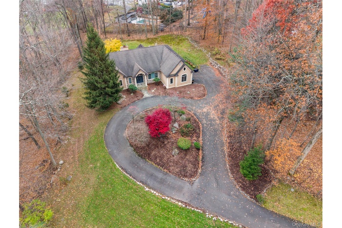 View from above of property
