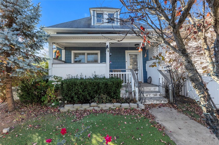 Front of home with porch