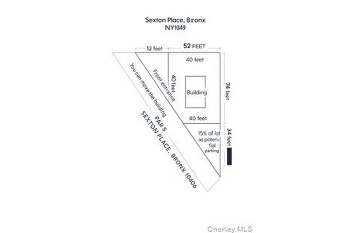 Survey map not to scale.