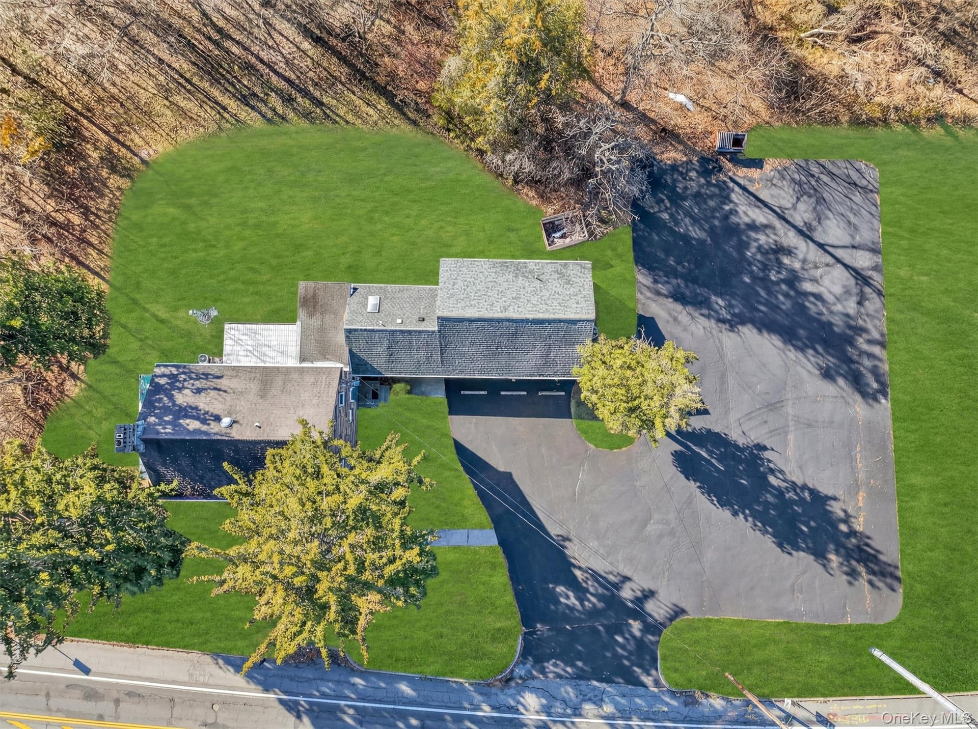 View from above of property
