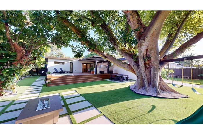 Sit by the fire pit under His Majesty Tree!!