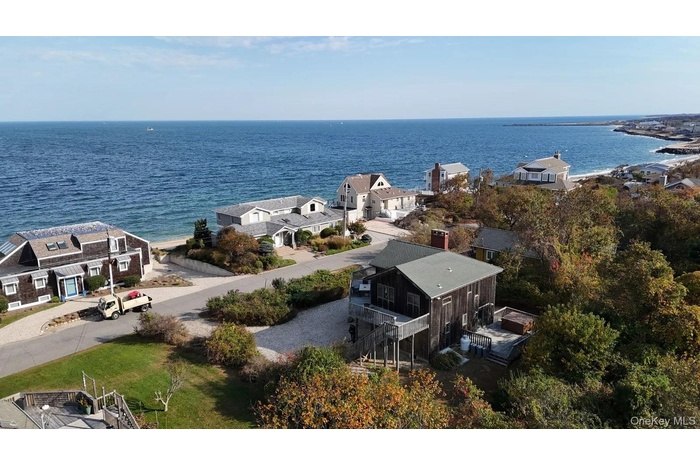 Bird's eye view of a large body of water
