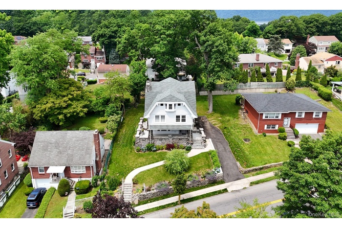 Aerial view of residential area