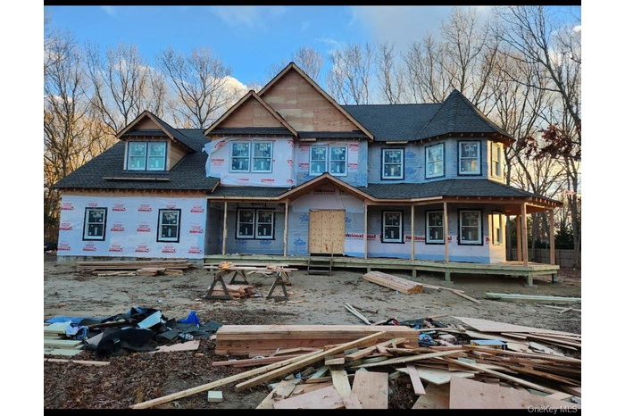 View of front facade with covered porch