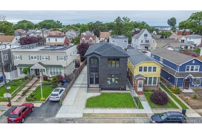 Aerial view of residential area