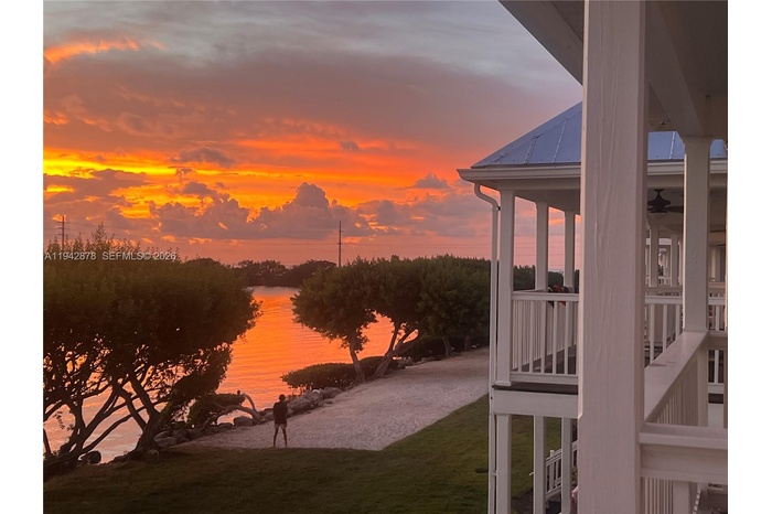 Sunset view from main bedroom balcony