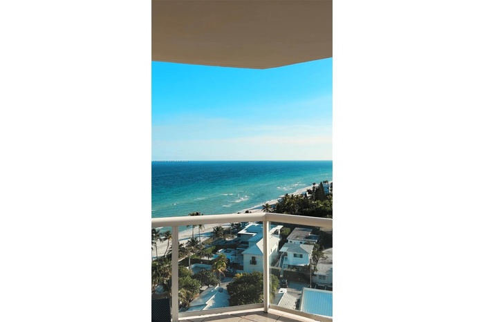 Wrap around balcony - Ocean View from living room and balcony.