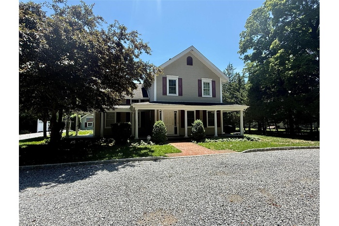 View of front of home with covered porch