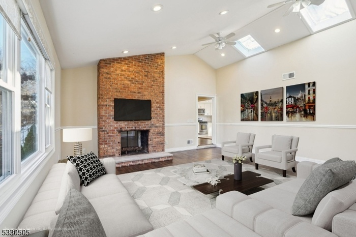 Virtually staged Family Room