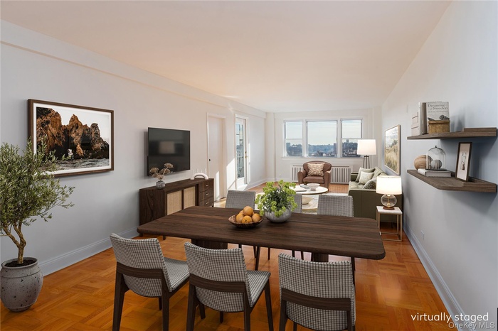 Dining area featuring baseboards