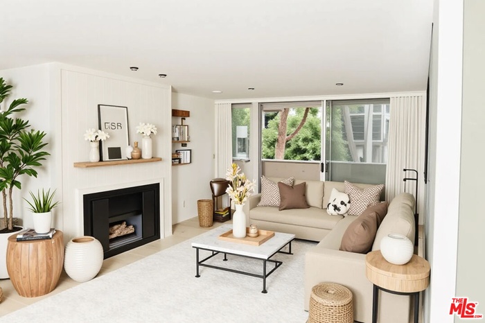 Virtually Staged Living Room