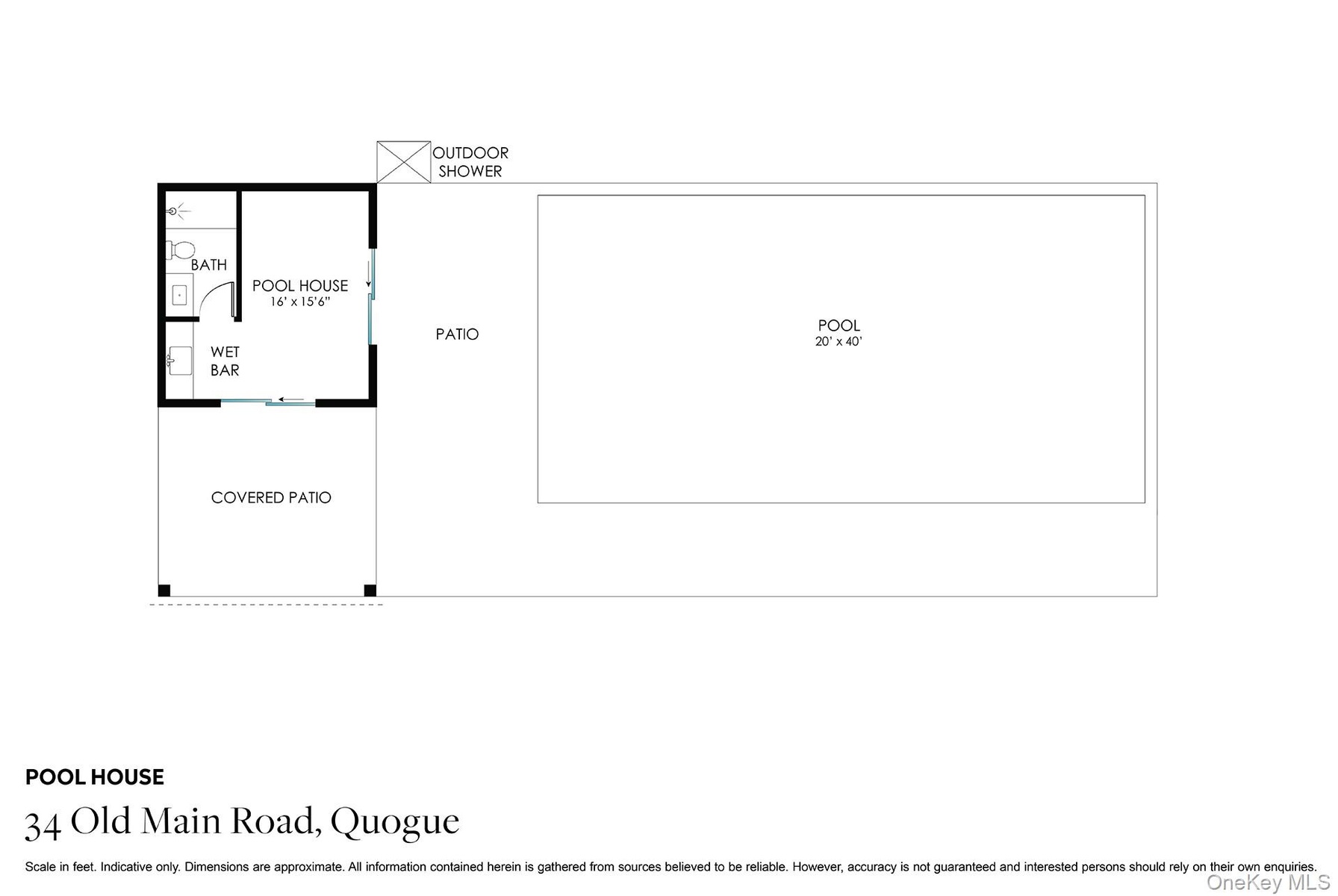 Floor Plan Pool House