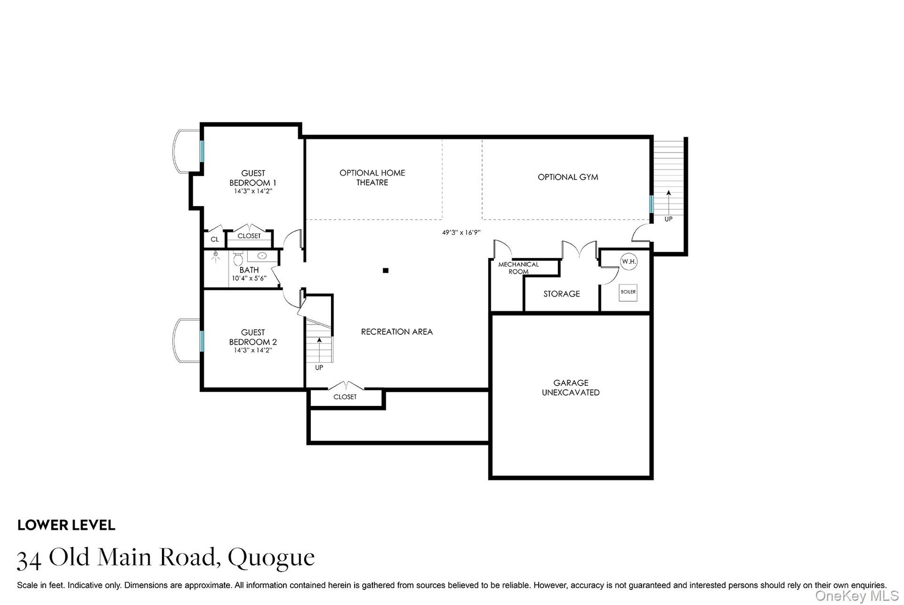 Floor Plan Lower Level