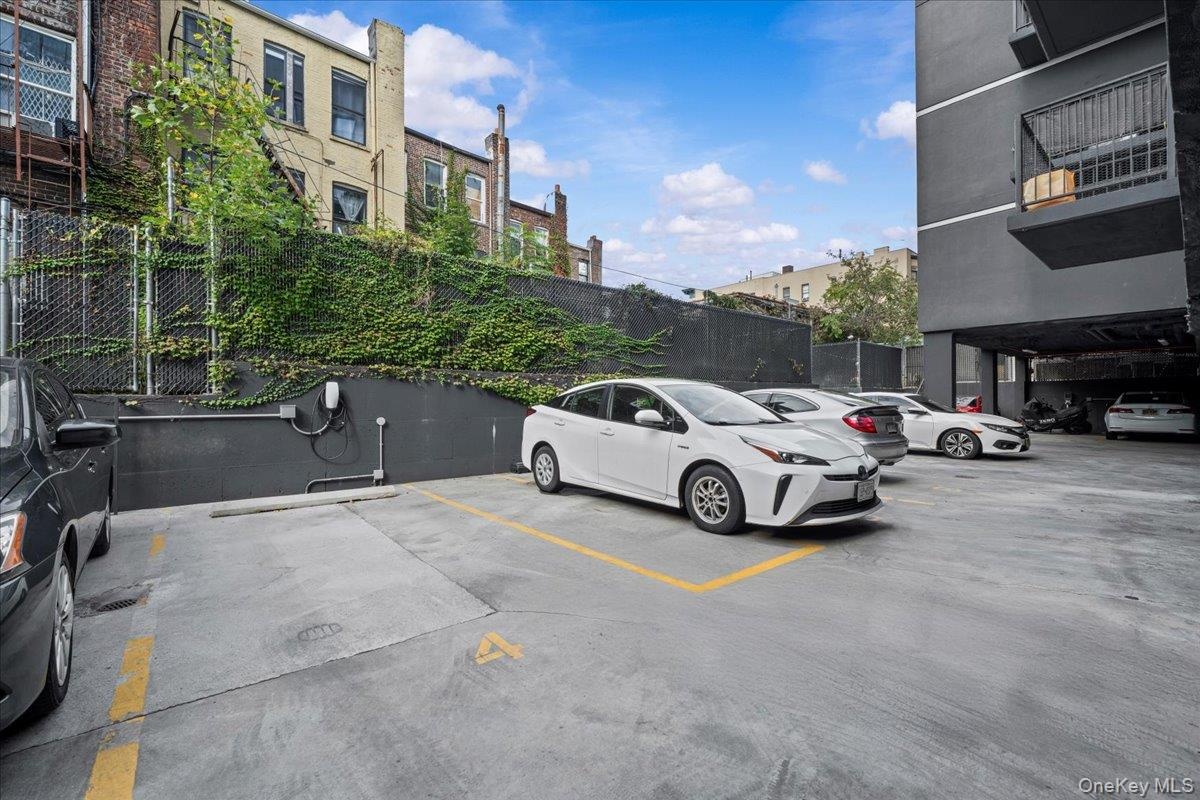 View of uncovered parking lot