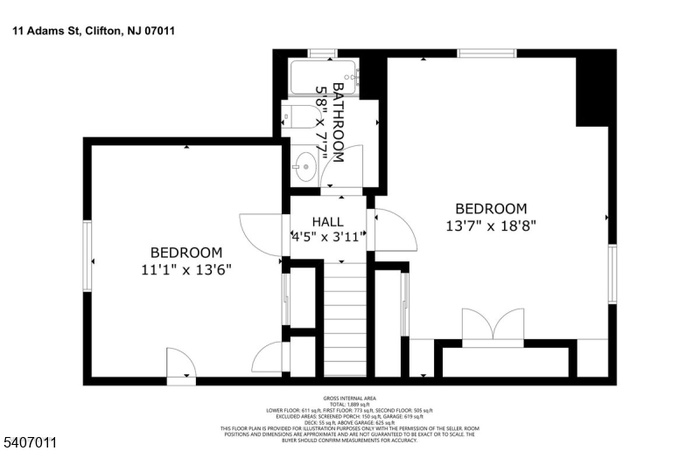 Floor plan 2nd flr