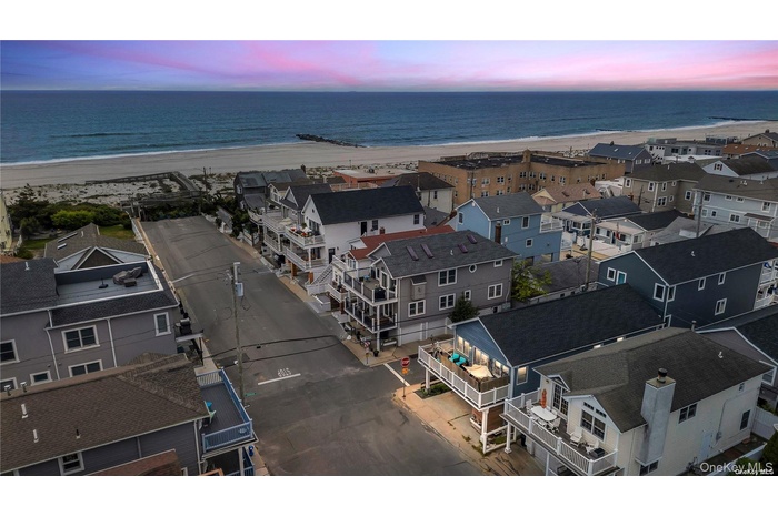 Aerial view of expansive coastline