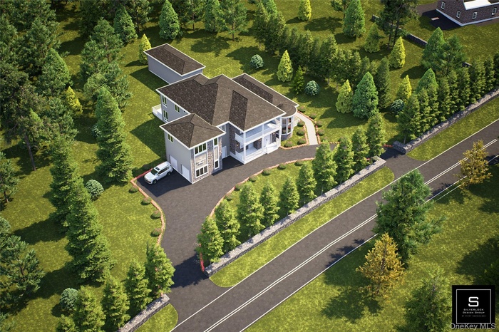 Aerial view of property and surrounding area