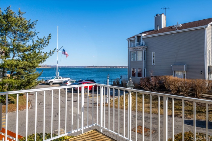your private deck with view of the waterfront