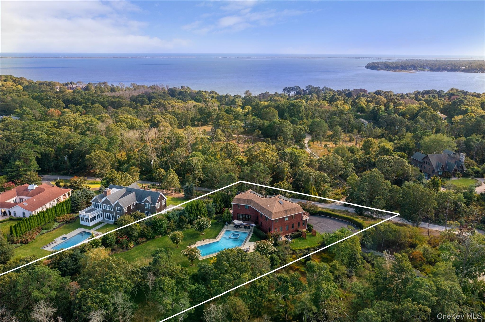 Nestled on a pristine acre in Shinnecock Hills