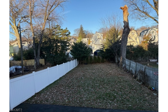 Fenced and gated backyard