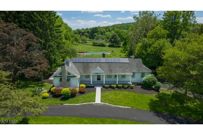 Drone shot of property